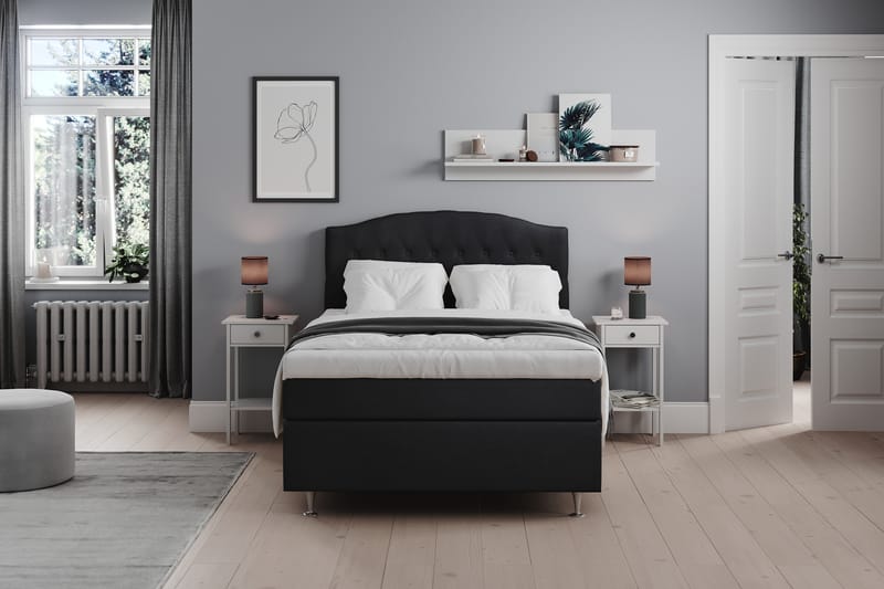 STACIA Sängpaket 120x200 Fast Svart - Möbler - Sovrum - Sängar - Komplett Sängpaket