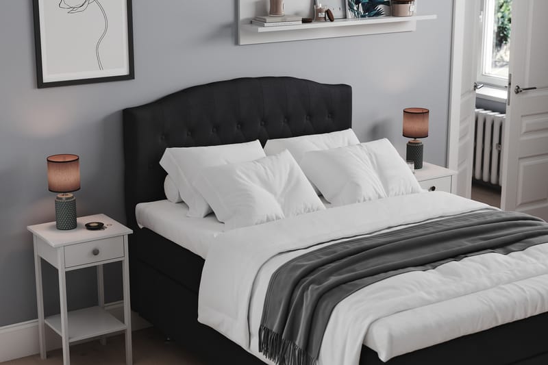 STACIA Sängpaket 120x200 Fast Svart - Möbler - Sovrum - Sängar - Komplett Sängpaket