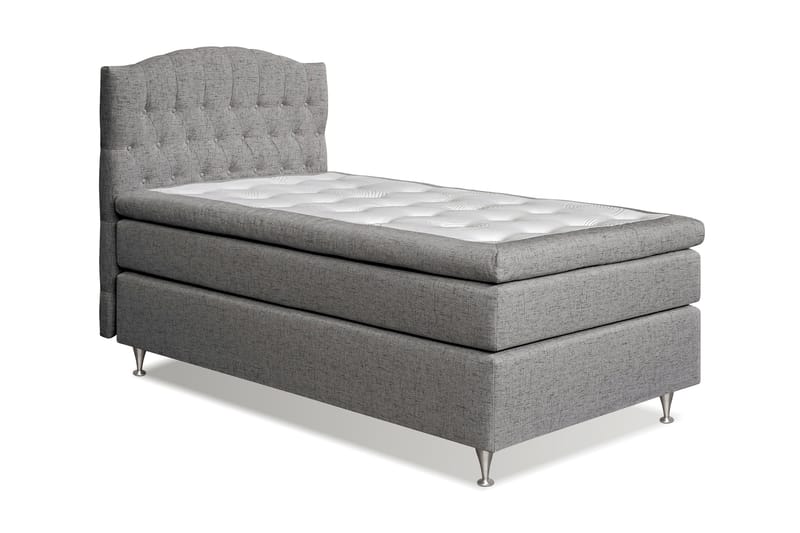 STACIA Sängpaket 120x200 Medium Grå - Möbler - Sovrum - Sängar - Komplett Sängpaket