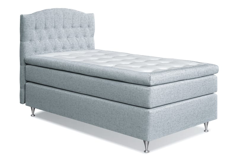 STACIA Sängpaket 120x200 Medium Ljusblå - Komplett Sängpaket - Kontinentalsängar
