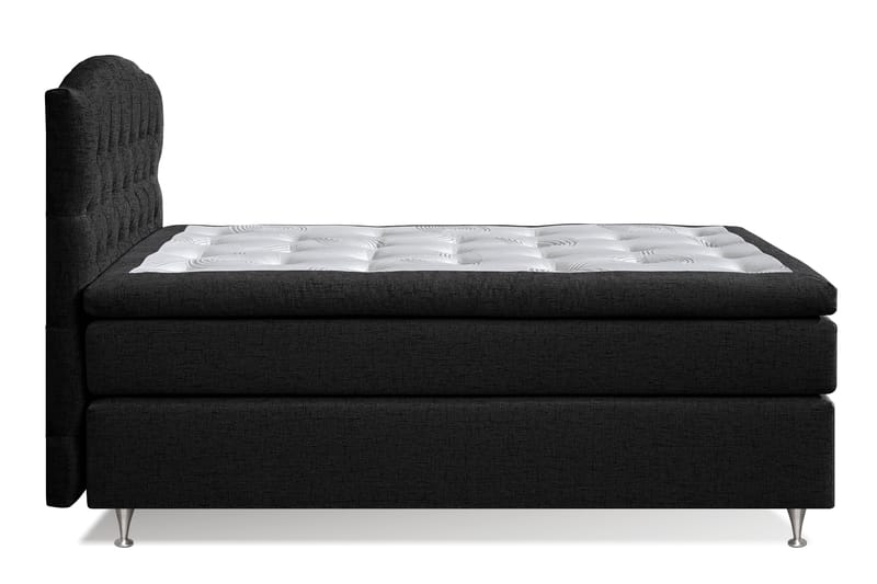 STACIA Sängpaket 120x200 Medium Svart - Komplett Sängpaket - Kontinentalsängar