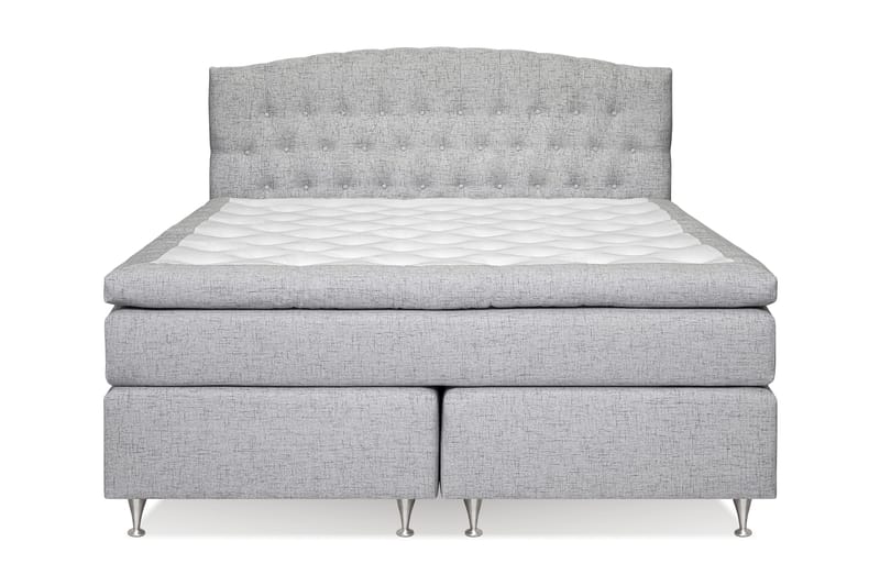 STACIA Sängpaket 160x200 Fast Ljusgrå - Möbler - Sovrum - Sängar - Komplett Sängpaket