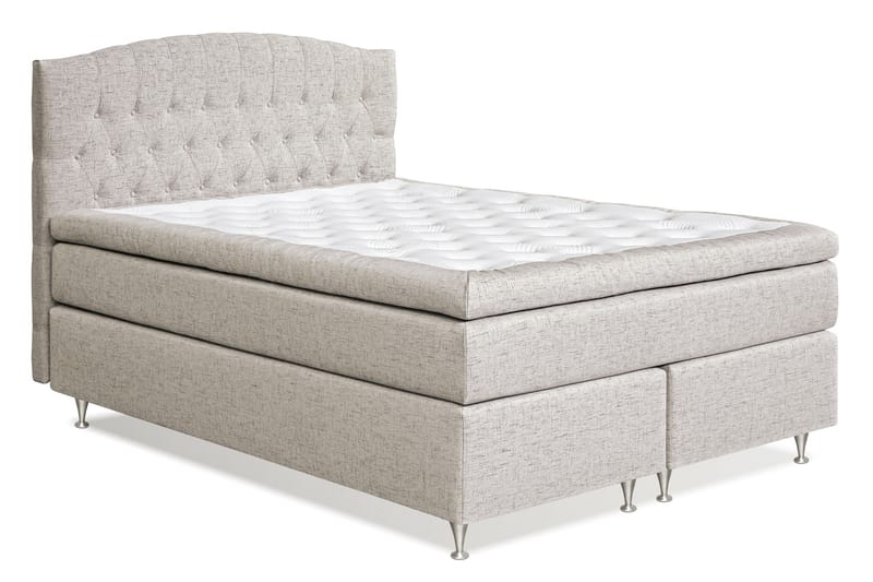 STACIA Sängpaket 160x200 Fast/Medium Beige - Komplett Sängpaket - Kontinentalsängar