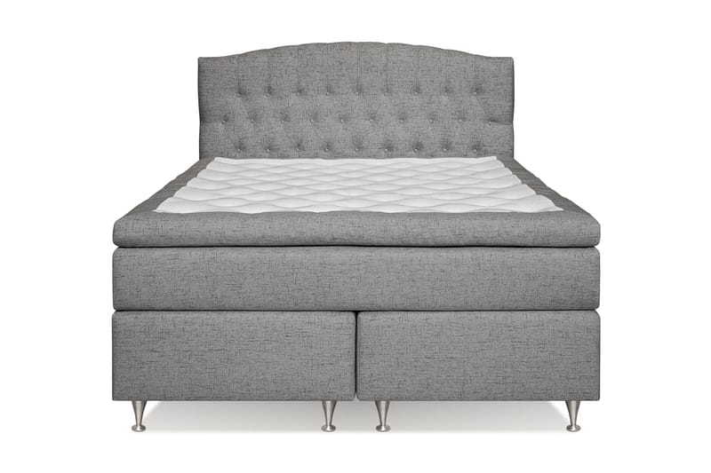 STACIA Sängpaket 160x200 Medium Grå - Möbler - Sovrum - Sängar - Komplett Sängpaket