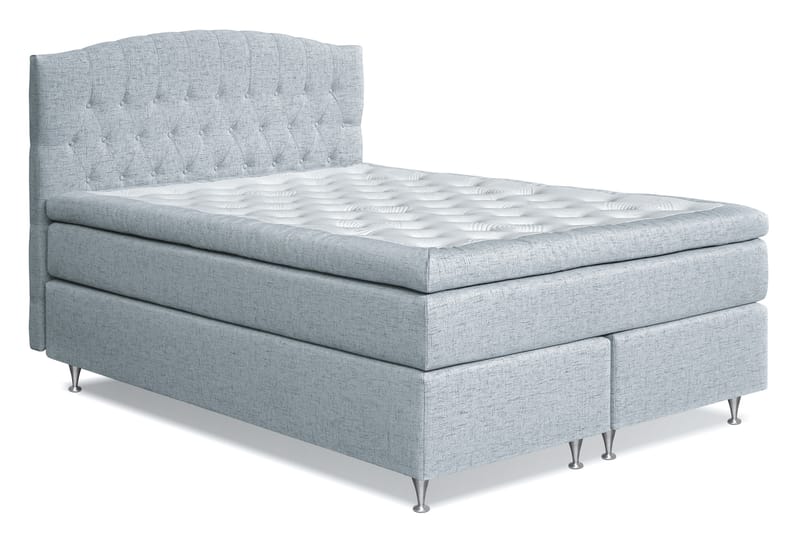 STACIA Sängpaket 160x200 Medium Ljusblå - Möbler - Sovrum - Sängar - Komplett Sängpaket