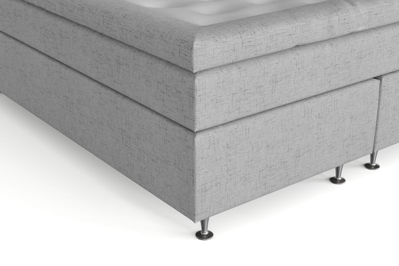 STACIA Sängpaket 160x200 Medium Ljusgrå - Möbler - Sovrum - Sängar - Komplett Sängpaket