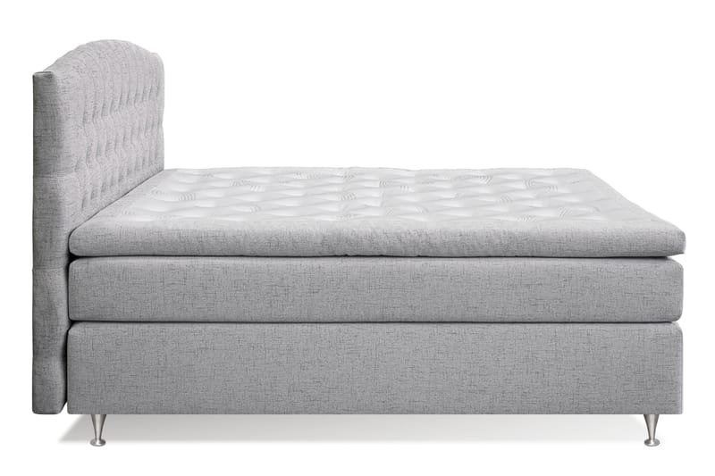 STACIA Sängpaket 160x200 Medium Ljusgrå - Möbler - Sovrum - Sängar - Komplett Sängpaket