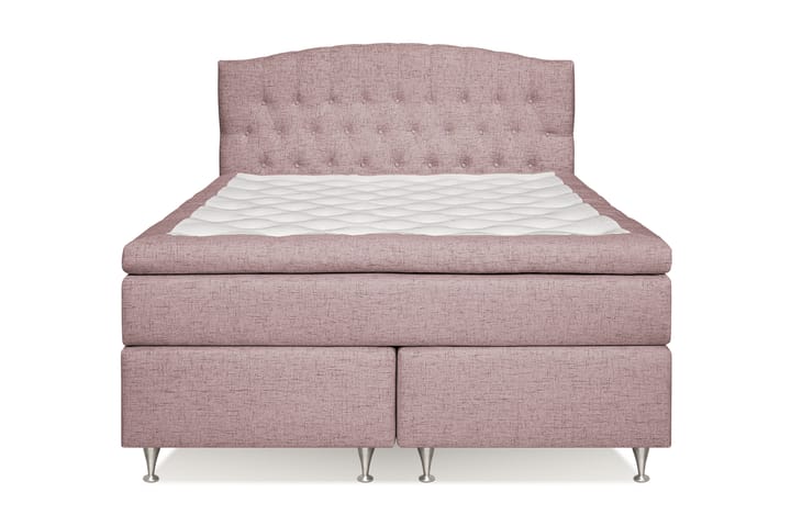 STACIA Sängpaket 160x200 Medium Rosa - Kontinentalsängar - Komplett Sängpaket