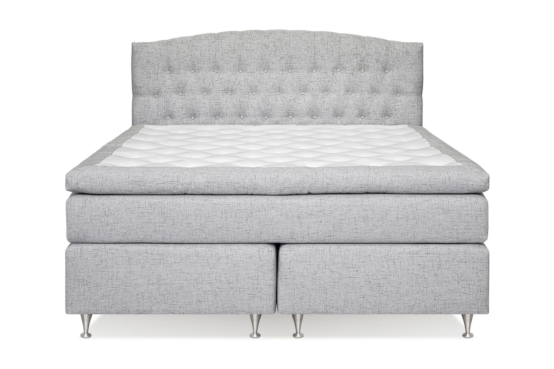 STACIA Sängpaket 180x200 Fast/Medium Ljusgrå - Möbler - Sovrum - Sängar - Komplett Sängpaket