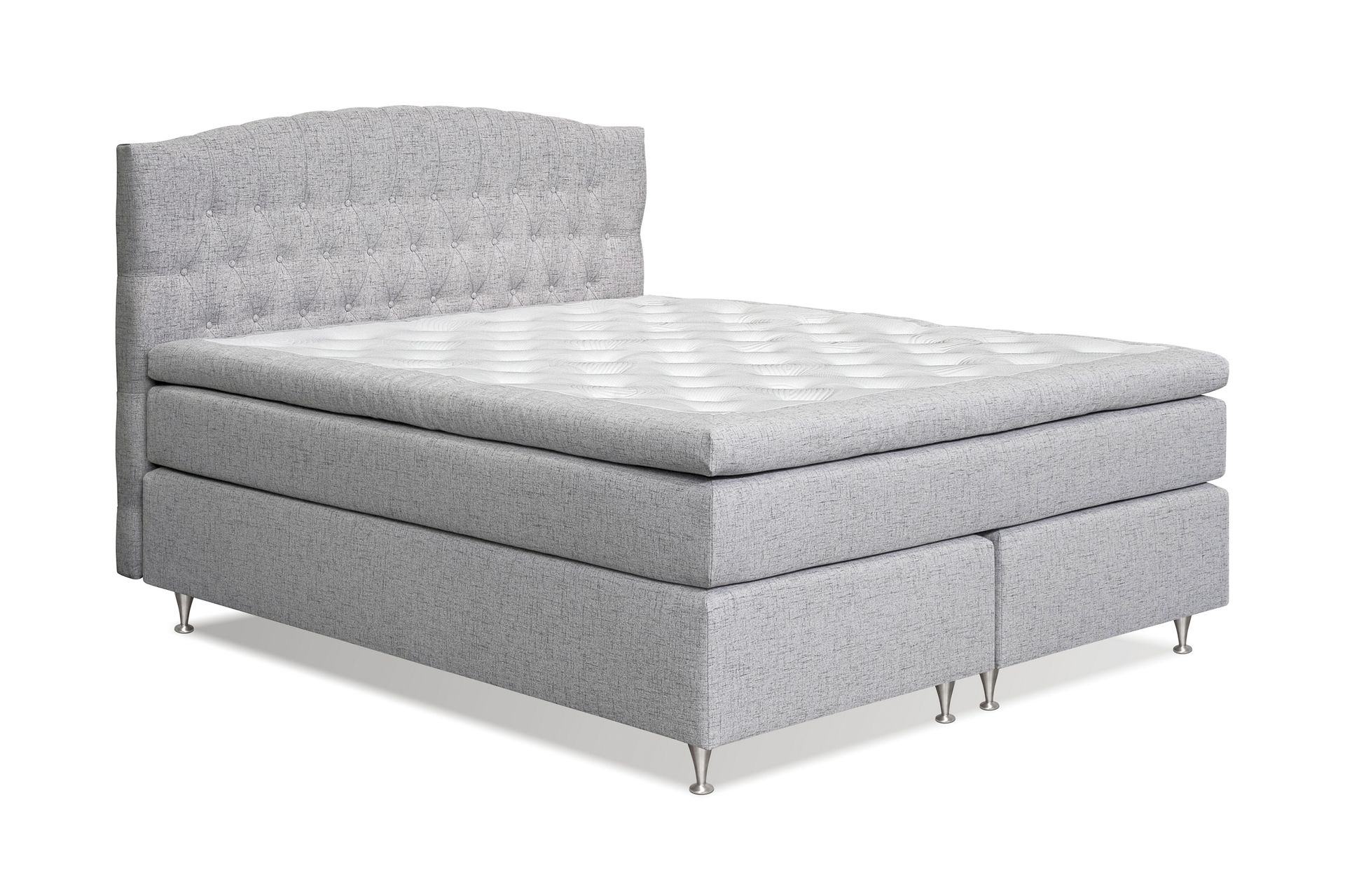 STACIA Sängpaket 180x200 Fast/Medium Ljusgrå - Möbler - Sovrum - Sängar - Komplett Sängpaket