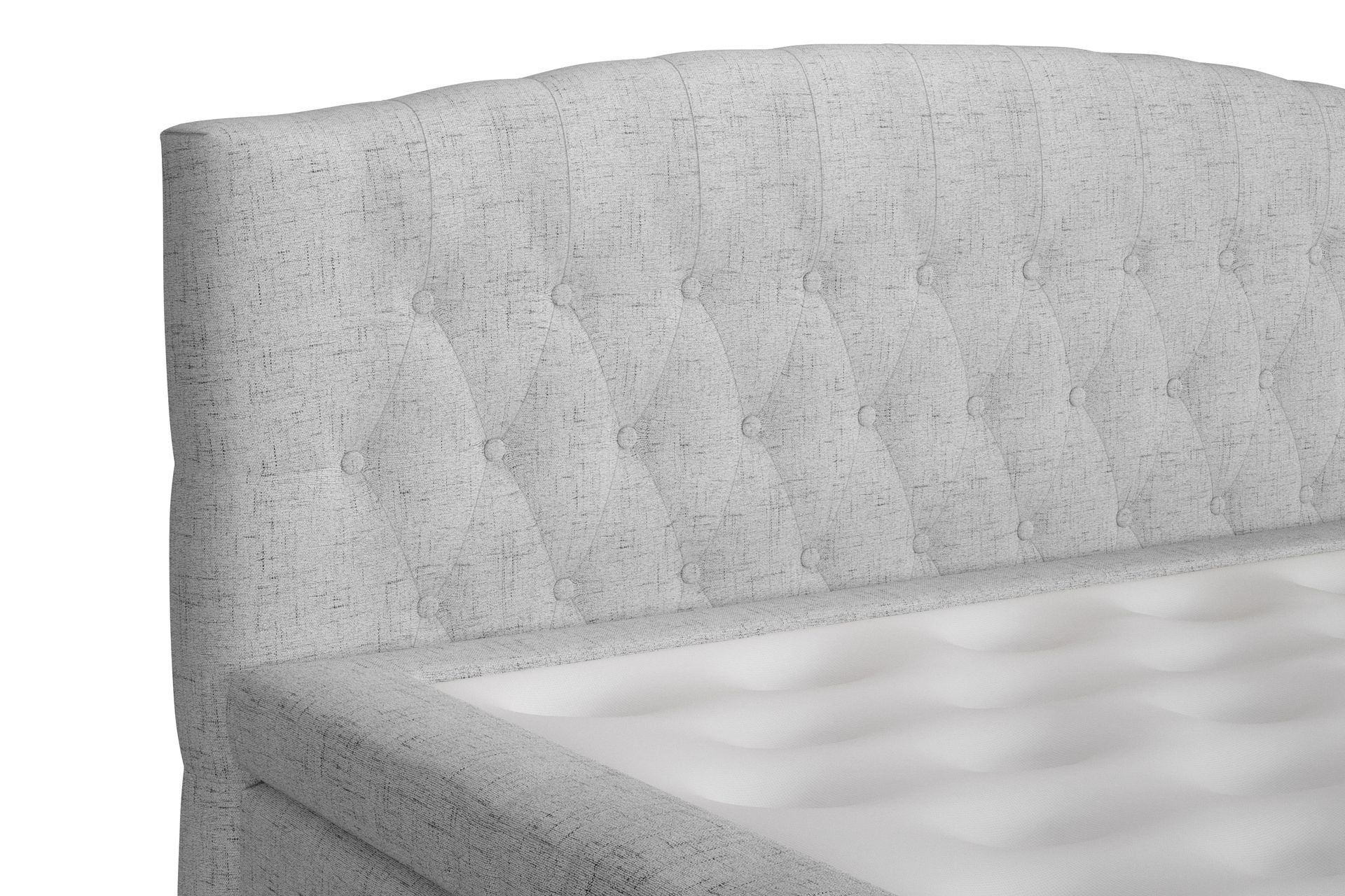 STACIA Sängpaket 180x200 Fast/Medium Ljusgrå - Möbler - Sovrum - Sängar - Komplett Sängpaket