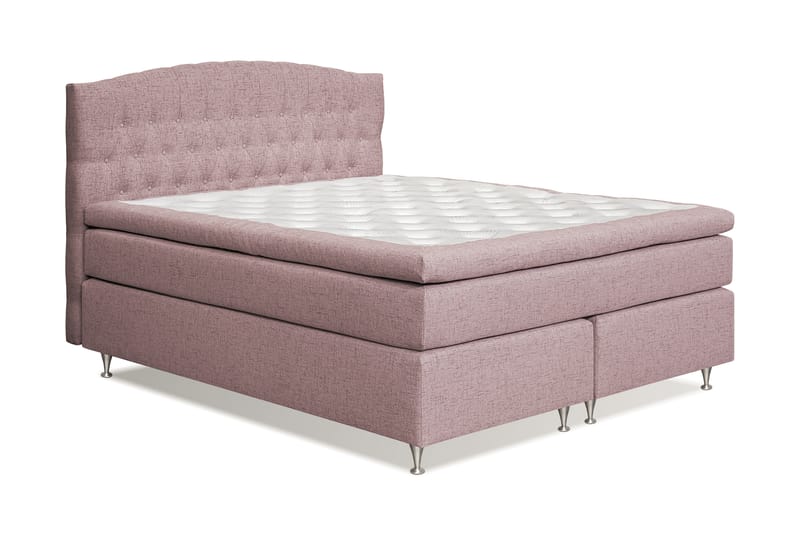 STACIA Sängpaket 180x200 Fast/Medium Rosa - Komplett Sängpaket - Kontinentalsängar
