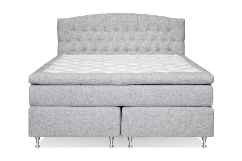 STACIA Sängpaket 180x200 Medium Ljusgrå - Möbler - Sovrum - Sängar - Komplett Sängpaket