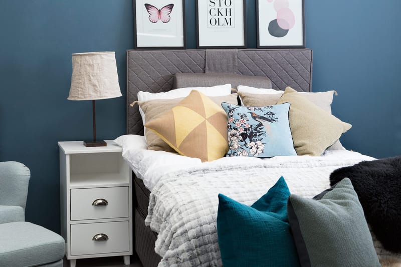 Sundborn Kontinentalsäng 140x200 cm - Grå - Möbler - Sovrum - Sängar - Kontinentalsängar