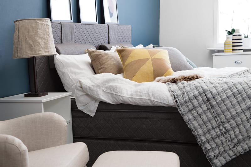 Sundborn Kontinentalsäng 210x200 - Grå - Möbler - Sovrum - Sängar - Kontinentalsängar