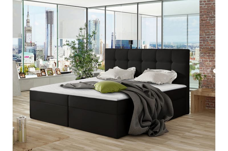 Svenes Kontinentalsäng 140x200 cm - Svart - Möbler - Sovrum - Sängar - Kontinentalsängar