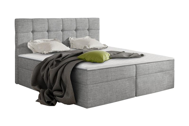 Svenes Kontinentalsäng 160x200 cm, Grå