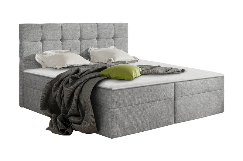 Svenes Kontinentalsäng 180x200 cm, Grå