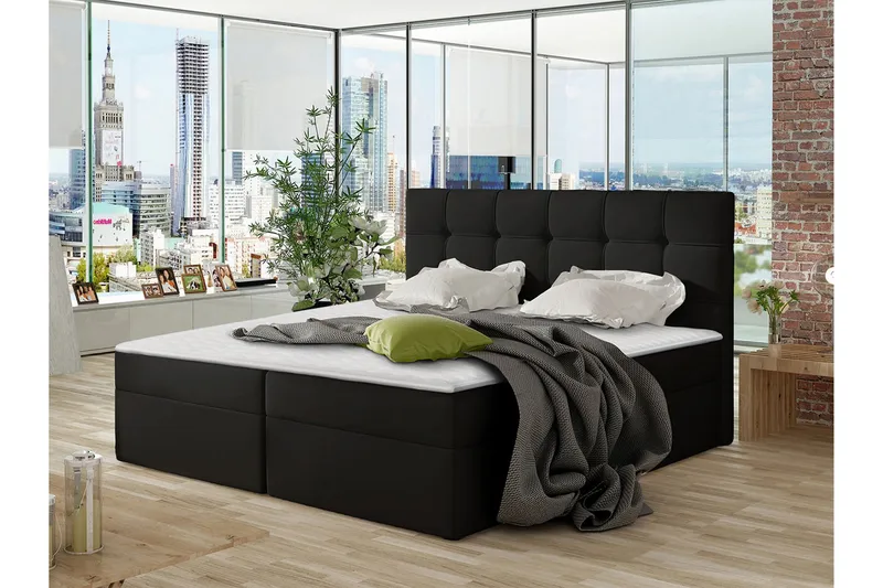 Svenes Kontinentalsäng 180x200 cm - Svart - Möbler - Sovrum - Sängar - Kontinentalsängar
