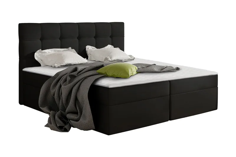 Svenes Kontinentalsäng 180x200 cm, Svart