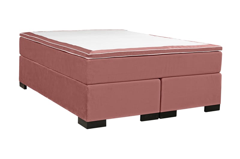 ULVSTORP Kontinentalsäng 160x200 cm Sammet Rosa - Möbler - Sovrum - Sängar - Kontinentalsängar