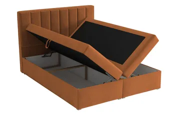 Valasco Kontinentalsäng 140x200 cm  Brun/Orange - Brun/Orange - Möbler - Sovrum - Sängar - Kontinentalsängar