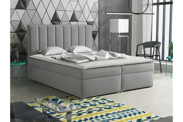 Valasco Kontinentalsäng 140x200 cm  Grå - Grå - Möbler - Sovrum - Sängar - Kontinentalsängar