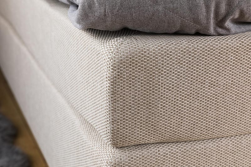 VALLVIK Kontinentalsäng 160x200 cm beige - Möbler - Sovrum - Sängar - Kontinentalsängar