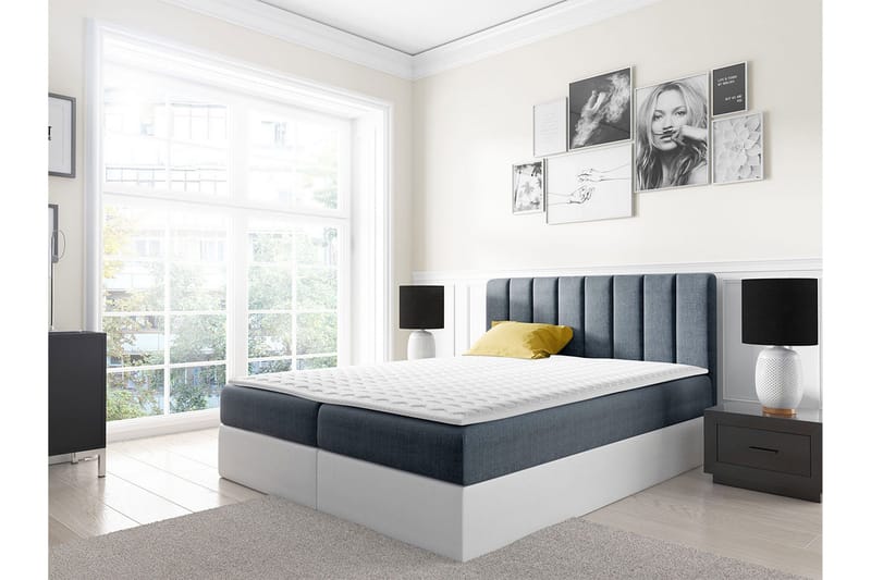 Vasil Kontinentalsäng 120x200 - Grå - Möbler - Sovrum - Sängar - Kontinentalsängar