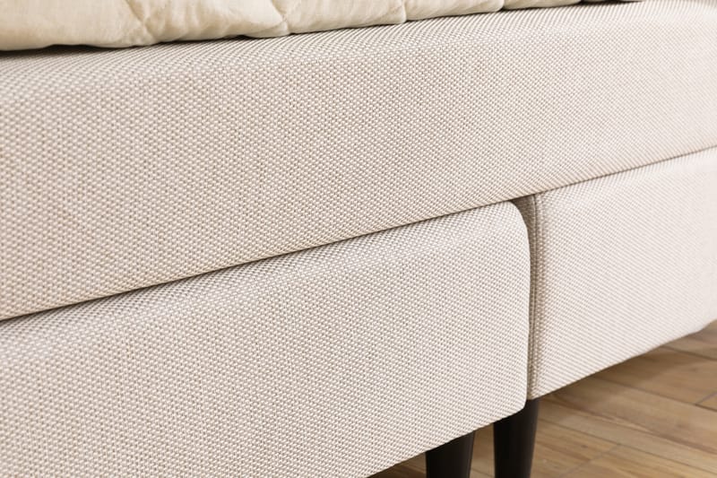 VENCE Kontinentalsäng - Sängpaket 160 Beige - Möbler - Sovrum - Sängar - Komplett Sängpaket