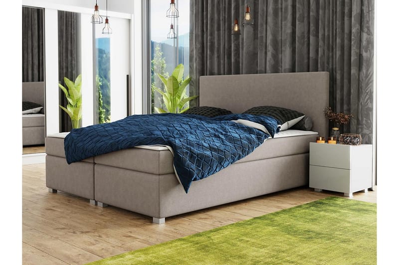 VERRATTI Kontinentalsäng 160x200 cm - Beige - Möbler - Sovrum - Sängar - Kontinentalsängar