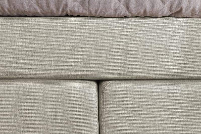 ZOUL Kontinentalsäng - Sängpaket 140 Med Sidor Beige/Vit - Möbler - Sovrum - Sängar - Komplett Sängpaket
