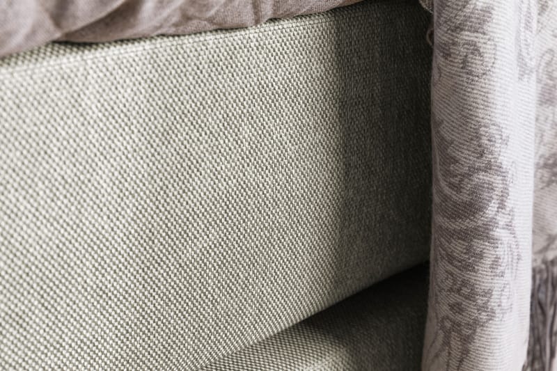 ZOUL Kontinentalsäng - Sängpaket 140 Med Sidor Beige/Vit - Möbler - Sovrum - Sängar - Komplett Sängpaket