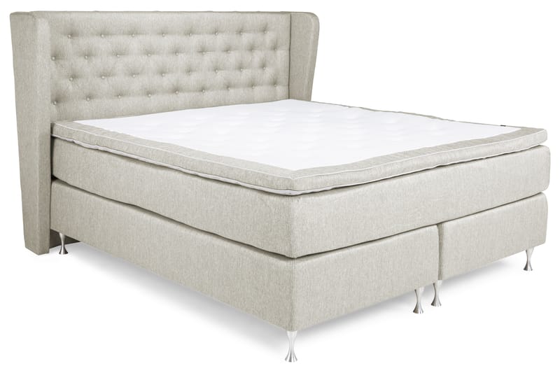 ZOUL Kontinentalsäng - Sängpaket 160 Beige - Möbler - Sovrum - Sängar - Komplett Sängpaket