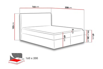 Laargard / Cosmo Sängpaket Kontinentalsäng 160x200 cm - Grön - Möbler - Sovrum - Sängar - Komplett Sängpaket