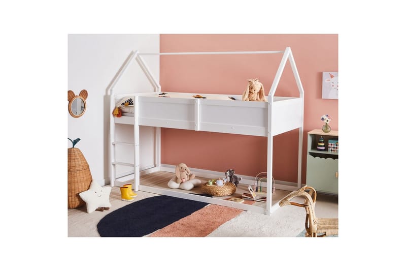 Låg våningssäng Dienne - Vit - Möbler - Sovrum - Sängar - Våningssängar & loftsängar