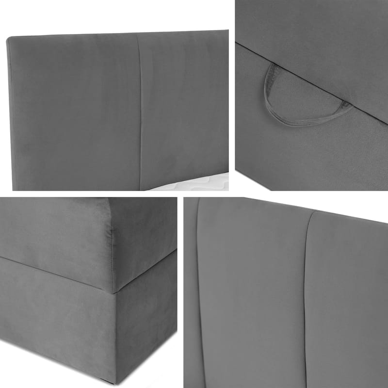 Laggano Sängpaket Kontinentalsäng 160x200 cm - grå - Möbler - Sovrum - Sängar - Komplett Sängpaket
