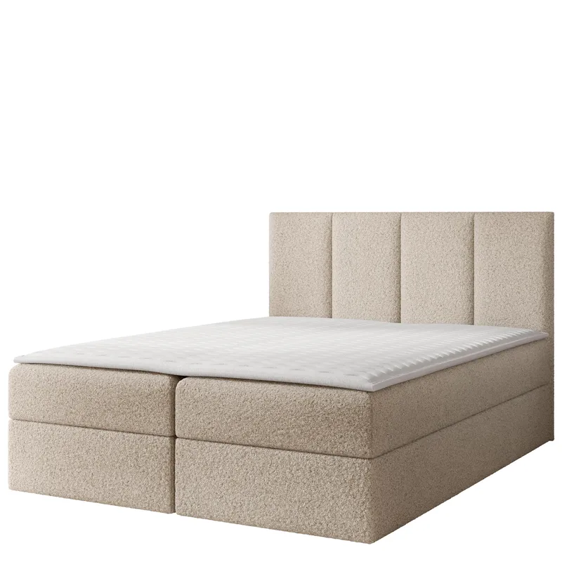 Laggano Sängpaket Kontinentalsäng 160x200 cm, ljusbeige