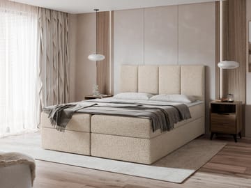 Laggano Sängpaket Kontinentalsäng 180x200 cm - beige - Möbler - Sovrum - Sängar - Komplett Sängpaket