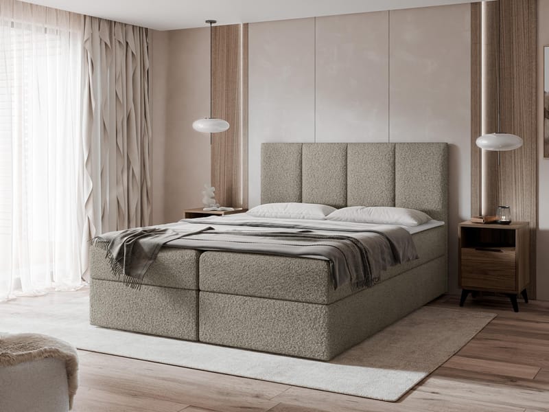 Laggano Sängpaket Kontinentalsäng 180x200 cm - taupe - Möbler - Sovrum - Sängar - Komplett Sängpaket