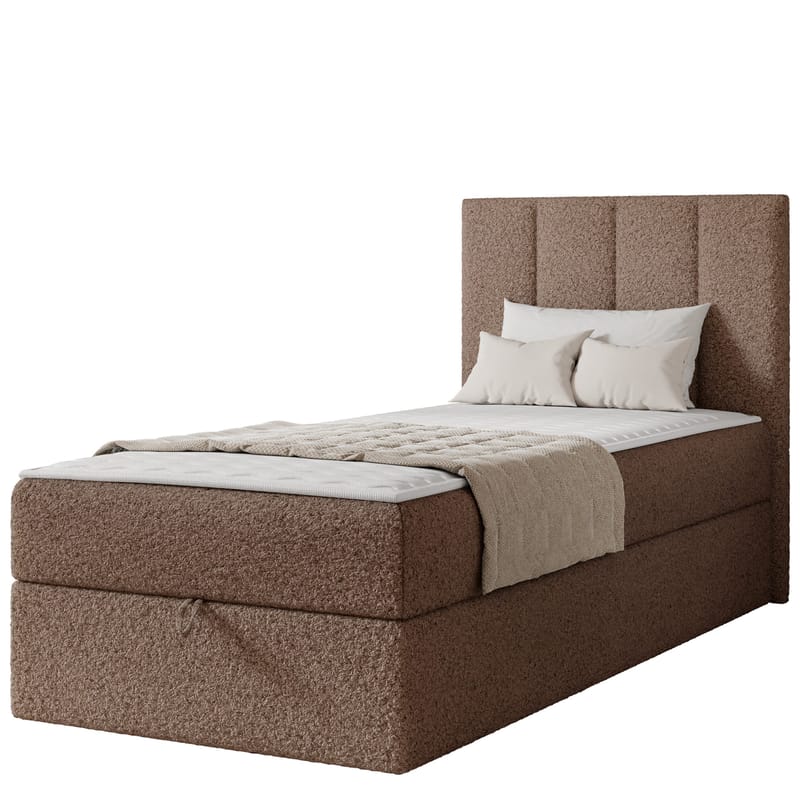 Laggano Sängpaket Kontinentalsäng 80x200 cm - Lambi 04 brun - Möbler - Sovrum - Sängar - Komplett Sängpaket