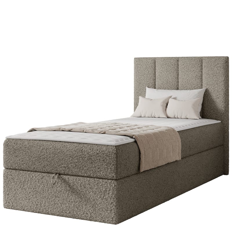 Laggano Sängpaket Kontinentalsäng 90x200 cm, grå