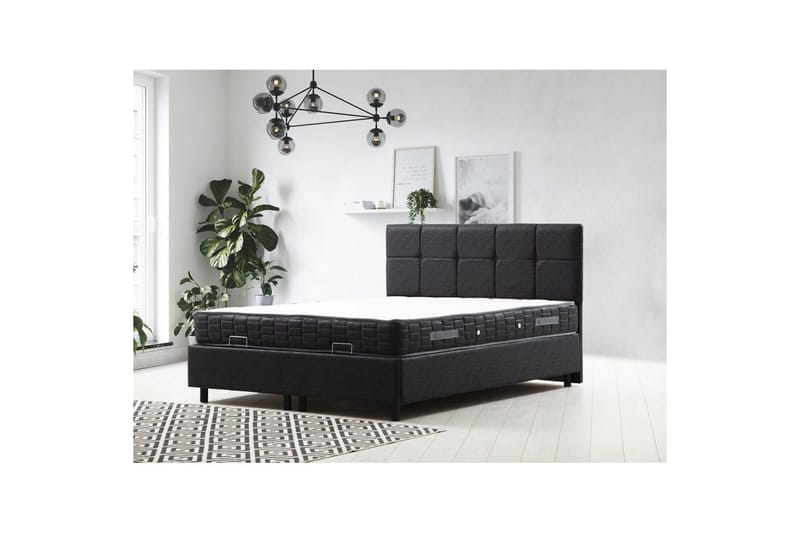 Lalmuni Sängpaket Ramsäng 160x200 cm - Antracit - Möbler - Sovrum - Sängar - Komplett Sängpaket