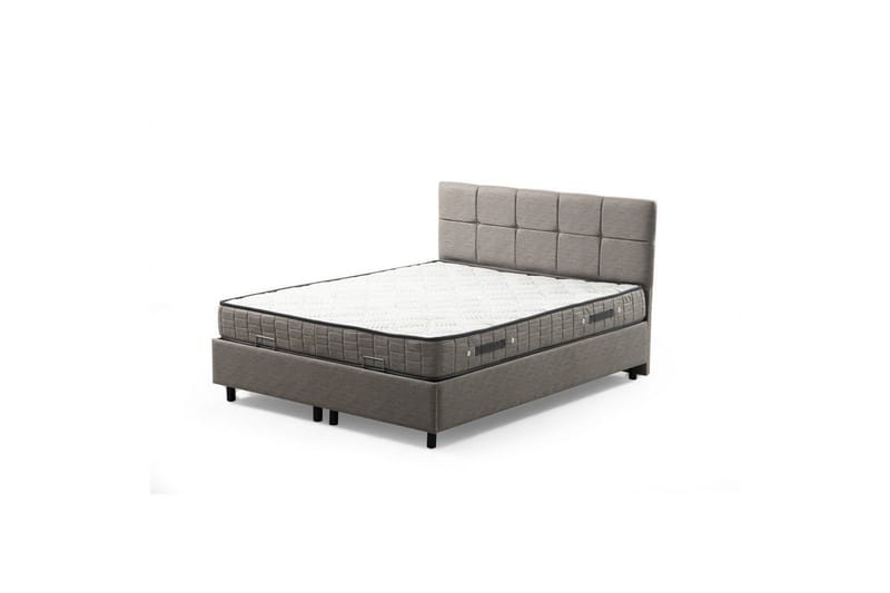 Lalmuni Sängpaket Ramsäng 160x200 cm - Ljusgrå - Möbler - Sovrum - Sängar - Komplett Sängpaket
