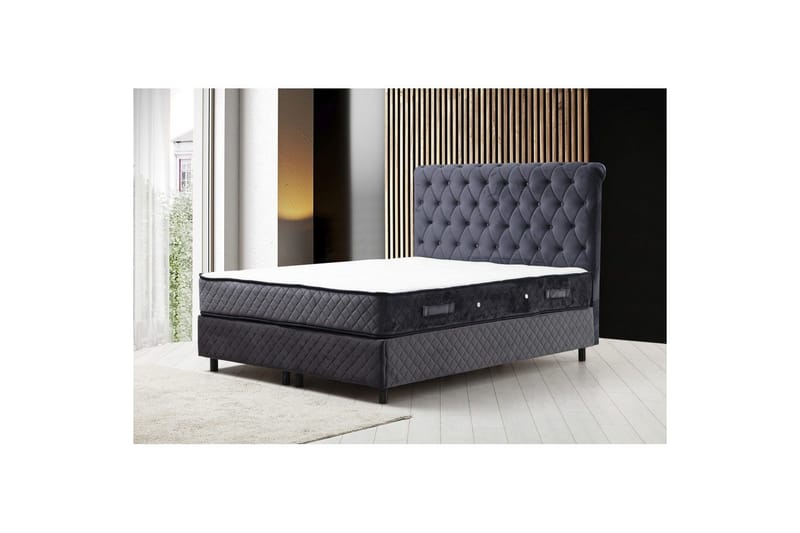 Lamoon Komplett Sängpaket 160x200 cm - Antracit - Möbler - Sovrum - Sängar - Komplett Sängpaket