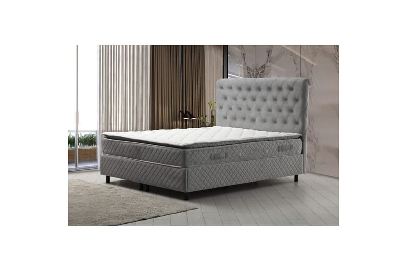 Lamoon Komplett Sängpaket 90x190 cm - Grå - Möbler - Sovrum - Sängar - Komplett Sängpaket