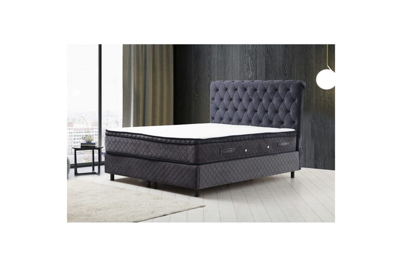 Lamoon Sängpaket Kontinentalsäng 160x200 cm - Antracit - Möbler - Sovrum - Sängar - Komplett Sängpaket