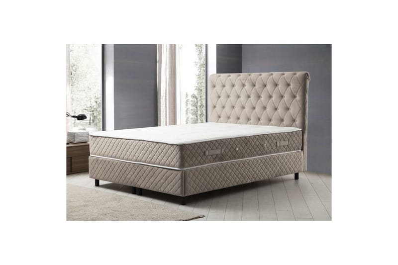 Lamoon Sängpaket Kontinentalsäng 160x200 cm - Beige - Möbler - Sovrum - Sängar - Komplett Sängpaket
