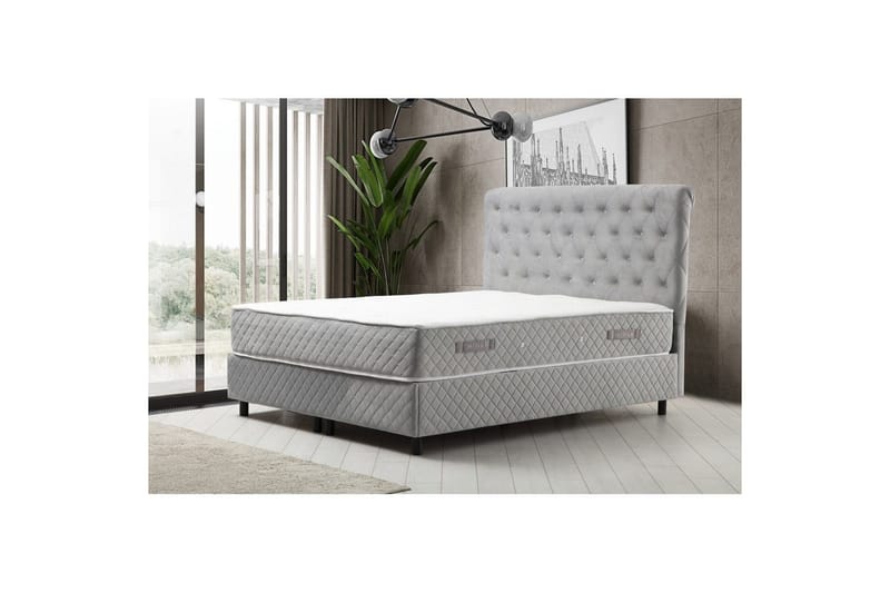 Lamoon Sängpaket Ramsäng 160x200 cm - Grå - Möbler - Sovrum - Sängar - Komplett Sängpaket