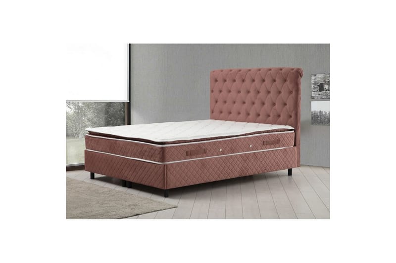 Lamoon Sängpaket Ramsäng 160x200 cm - Rodnadsrosa - Möbler - Sovrum - Sängar - Komplett Sängpaket
